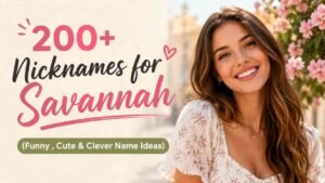 Nicknames for Savannah
