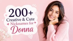 Nicknames for Donna